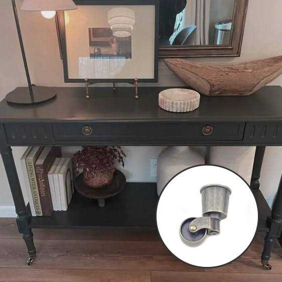 Meprotal 4pcs Zinc Alloy Round Cup Caster Inner Cup Swivel Wheel Casters Furniture - MT - Mrs Treak