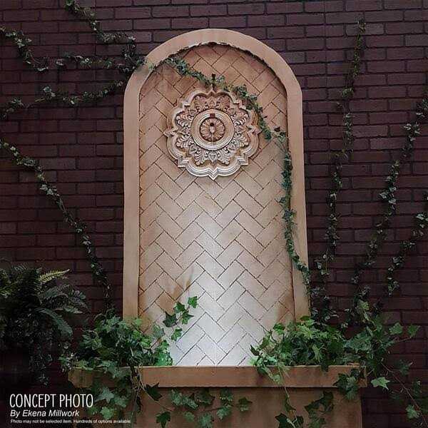 Ekena Millwork CM17OL 17 5/8OD X 3 5/8ID X 1 7/8P Orleans Ceiling Medallion - MT - Mrs Treak