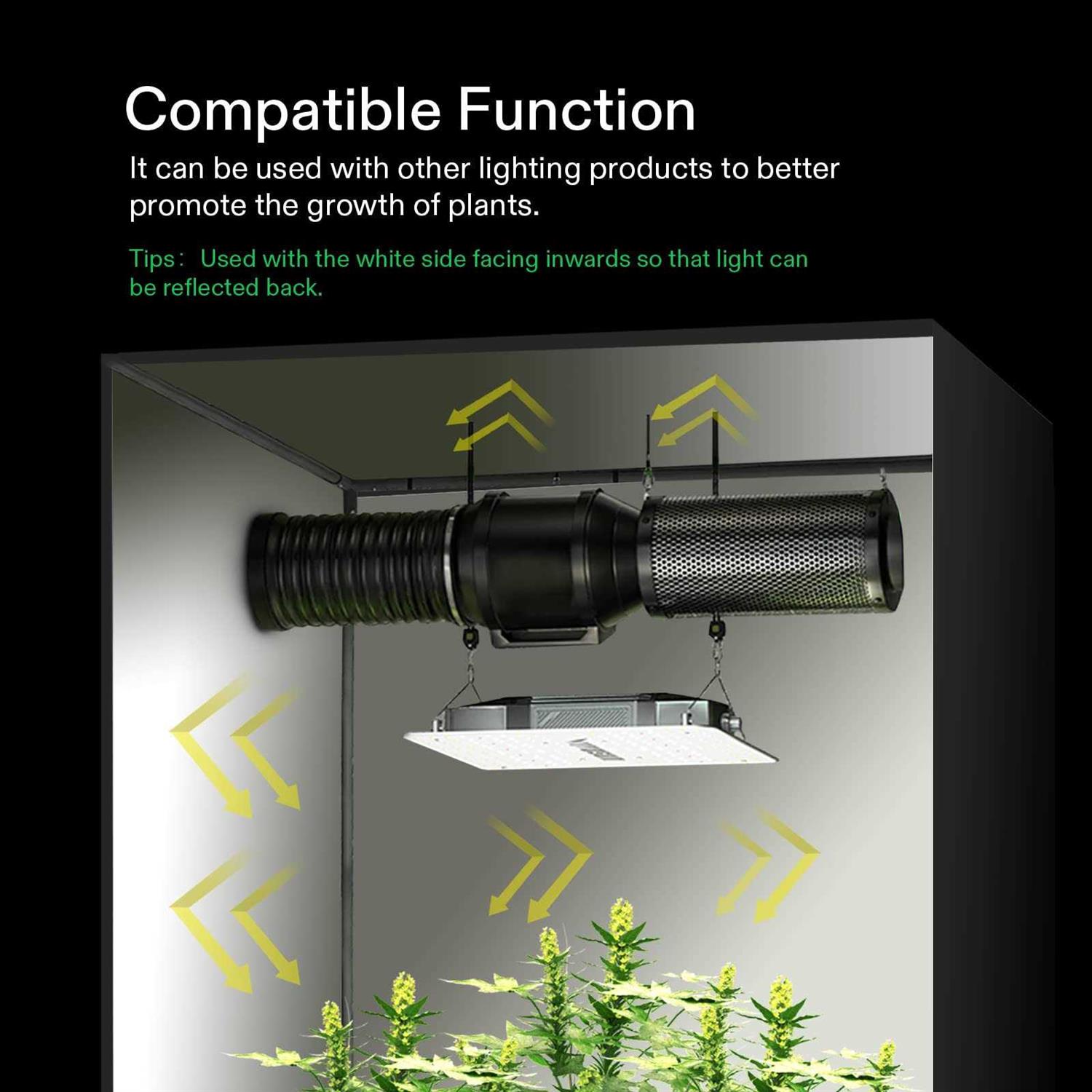 VIVOSUN Black and White Panda Film 10 x 5.5 Mil Poly Film - MT - Mrs Treak