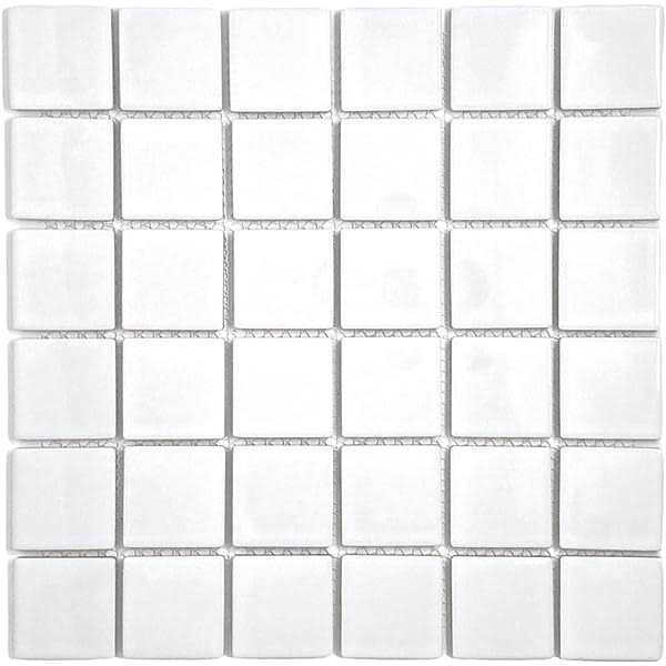 MosaicTileOutlet Traditional 2×2 Gray Square Matte Porcelain Mosaic Tile - MT - Mrs Treak