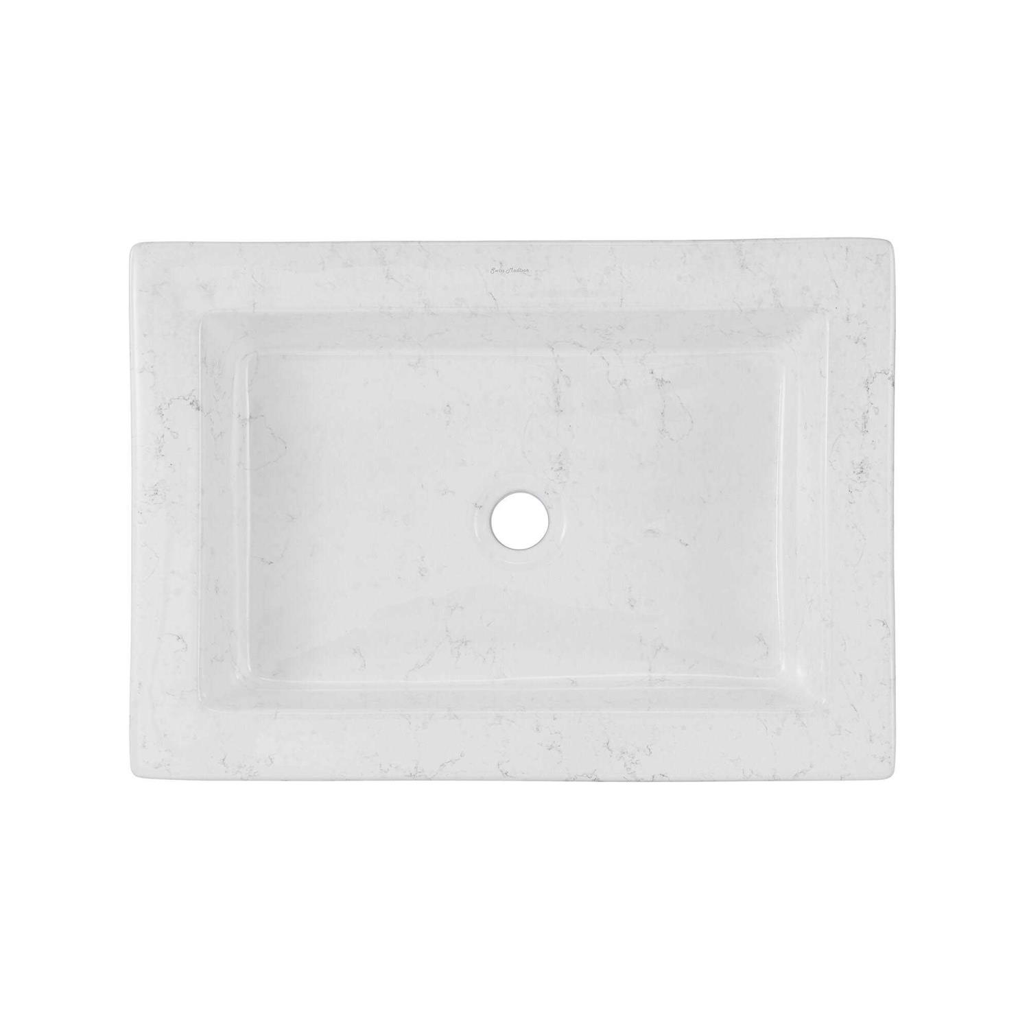 Swiss Madison Voltaire Ceramic Rectangle Vessel Sink SM-VS282MB - MT - Mrs Treak