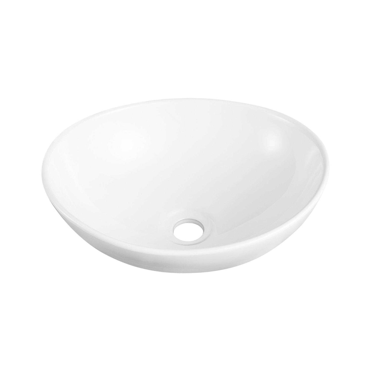 DeerValley DV-1V0002 Ally 19 White Ceramic Rectangular Vessel Bathroom Sink - MT - Mrs Treak
