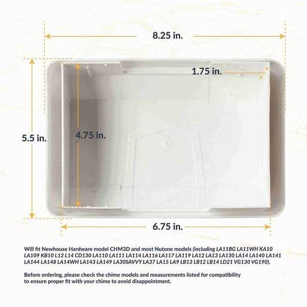 Newhouse Hardware CHM3D Door Chime - MT - Mrs Treak