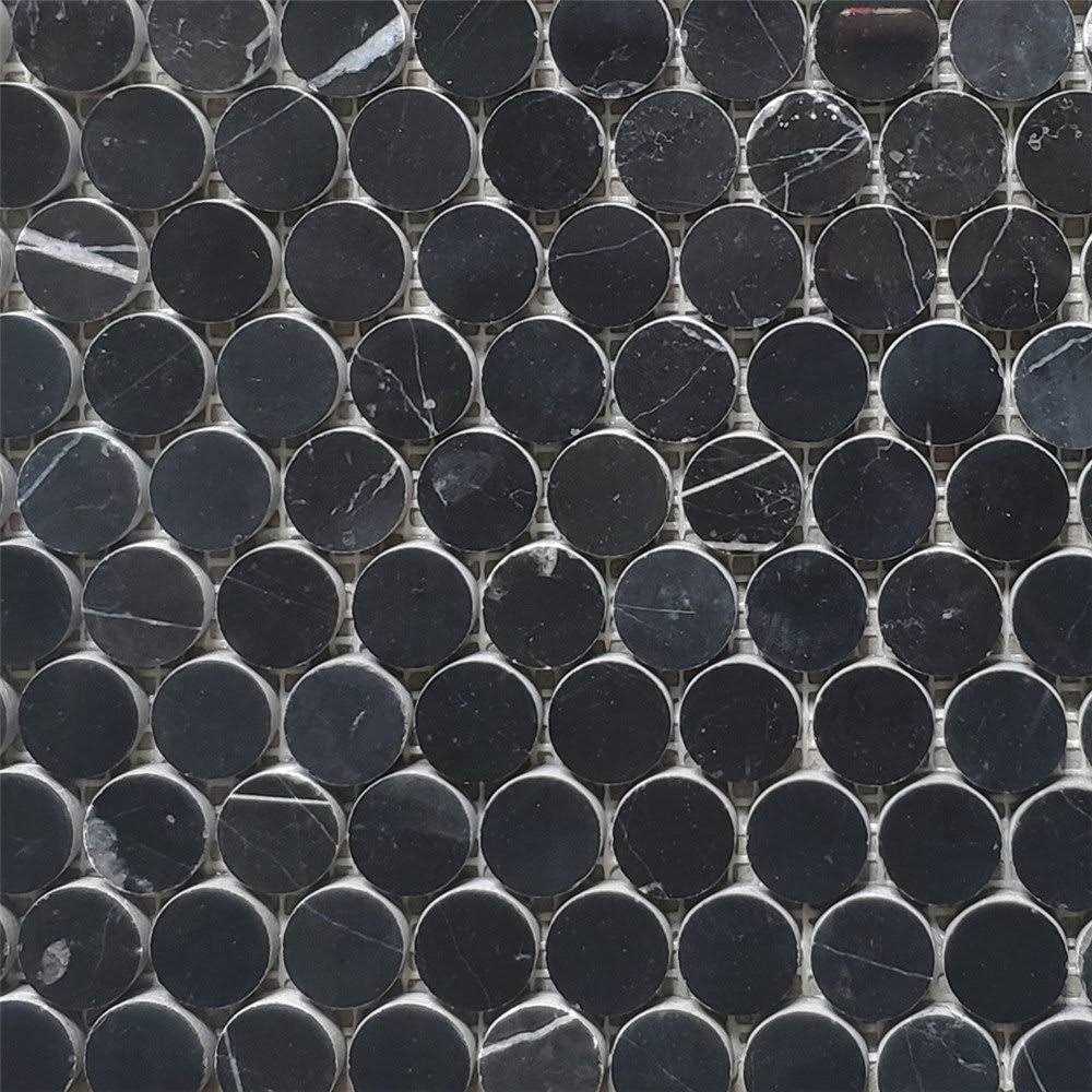 Marble Online Penny Bardiglio Gray Marble Mosaic Tile - MT - Mrs Treak