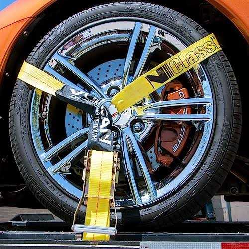 Vulcan Car Tie Down with Snap Hooks Lasso Style 2 Inch x 96 Inch - MT - Mrs Treak