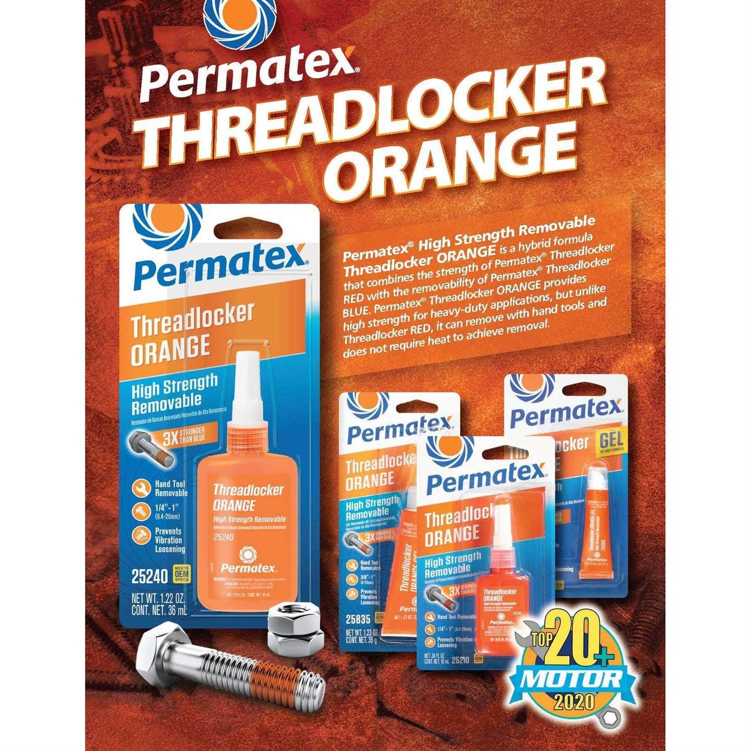 Permatex Gel Threadlocker Strength - MT - Mrs Treak