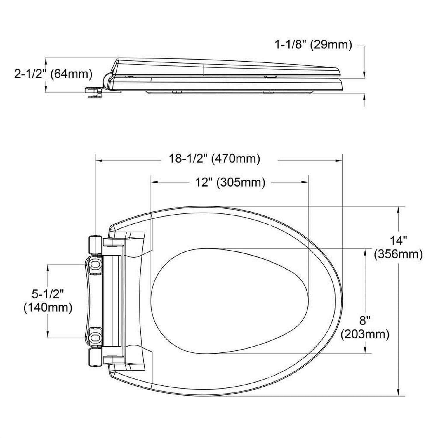 Toto siège de Toilette allongé SoftClose - MT - Mrs Treak