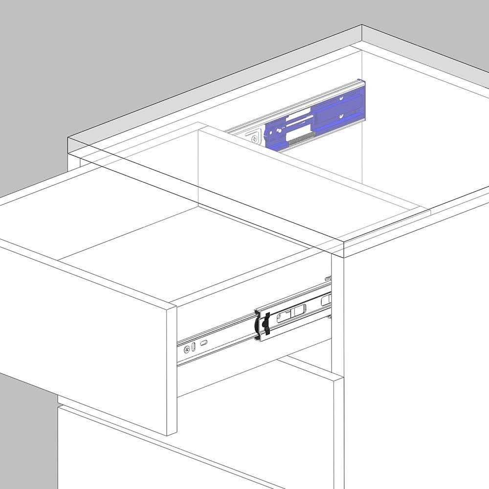 Tobinice 6 Pairs Hardware 3-Section Side Mount Soft Close Full Extension Ball Bearing Drawer Slides,100 LB Capacity Drawer - MT - Mrs Treak