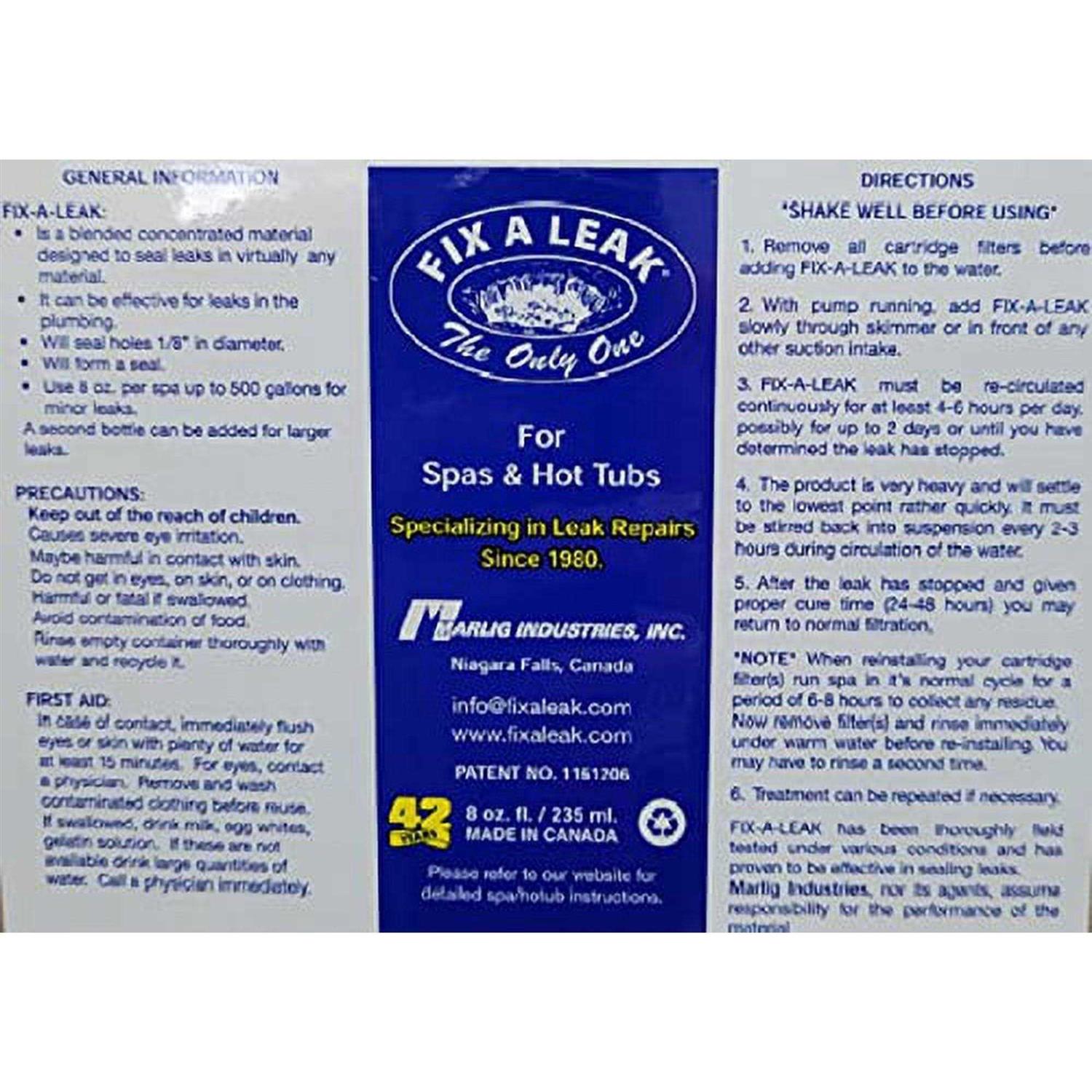 Marlig Industries Fix A Leak Pool Leak Sealer - MT - Mrs Treak