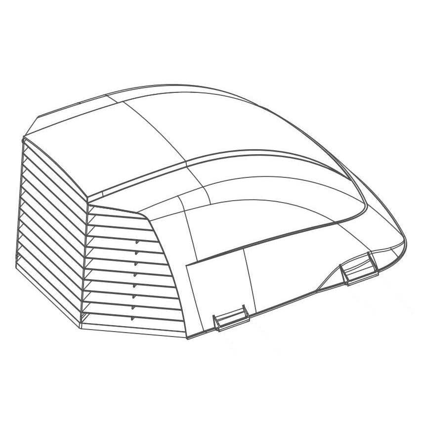 Maxxair II Vent Cover 00-933082 - MT - Mrs Treak