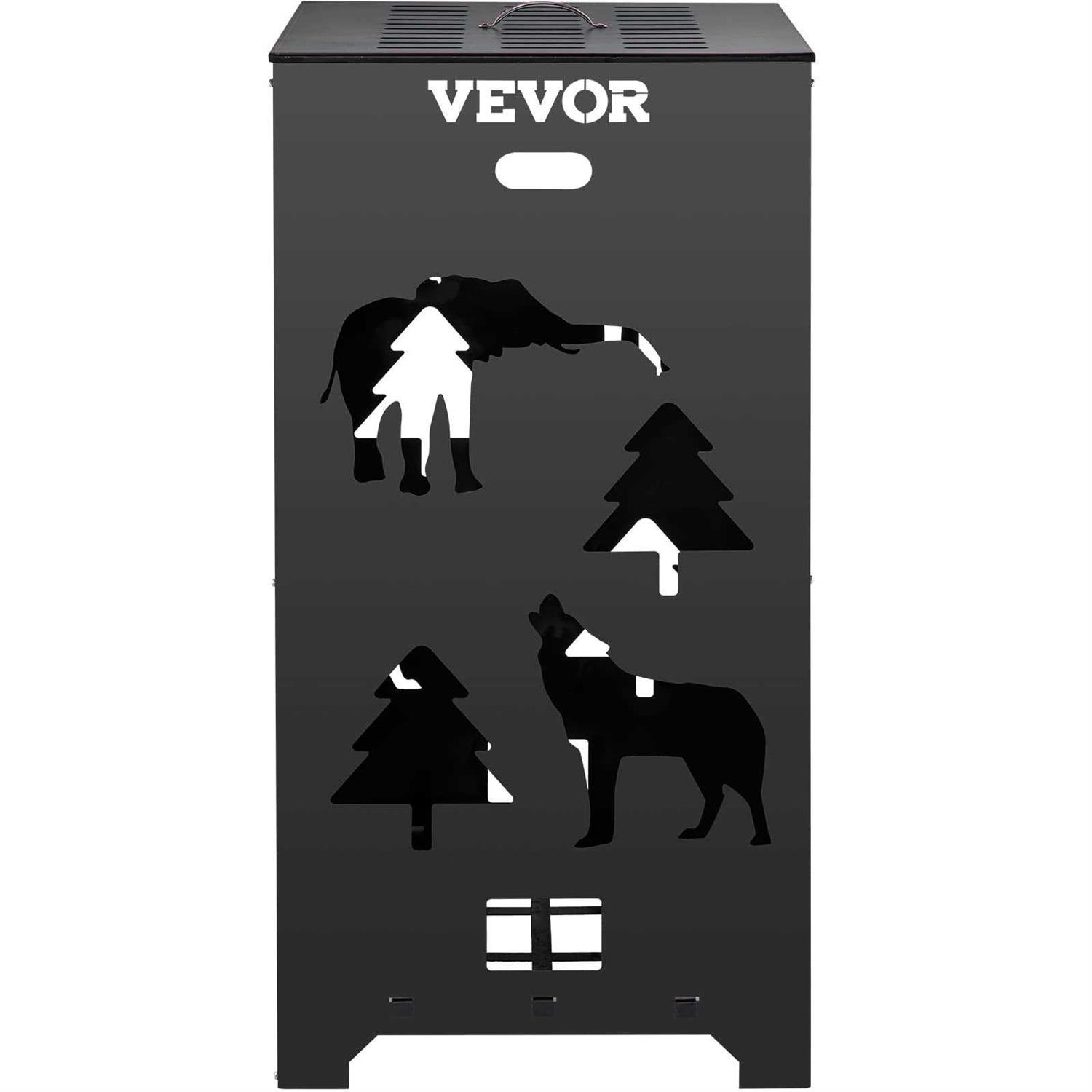 Vevor Burn Barrel Burn Cage, Carbon Steel Cage Incinerator, Incinerator Barrel with Lid and Handle for Outdoors - MT - Mrs Treak