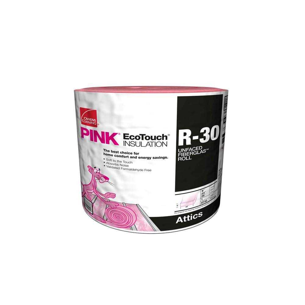 Owens Corning R 30 Unfaced Fiberglass Insulation Roll 15 in. x 25 ft - MT - Mrs Treak