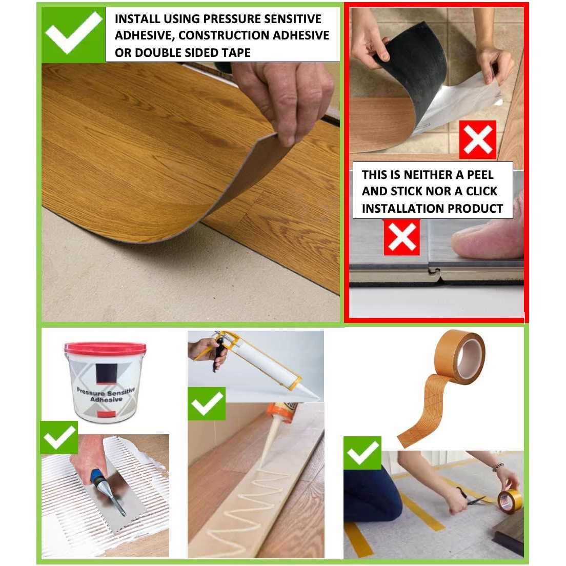 Deco Products Colors High Variation 8-mil x 6-in W x 36-in L Glue Down Luxury Vinyl Plank Flooring - MT - Mrs Treak