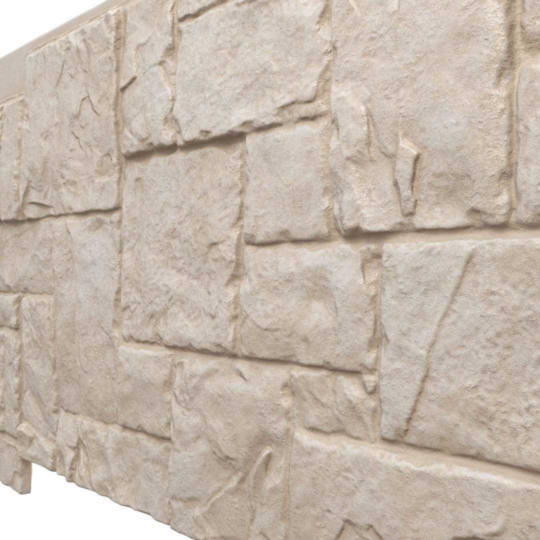 Ekena Millwork 48-5/8 in. x 24-3/4 in. Cascade Stacked Stone - MT - Mrs Treak