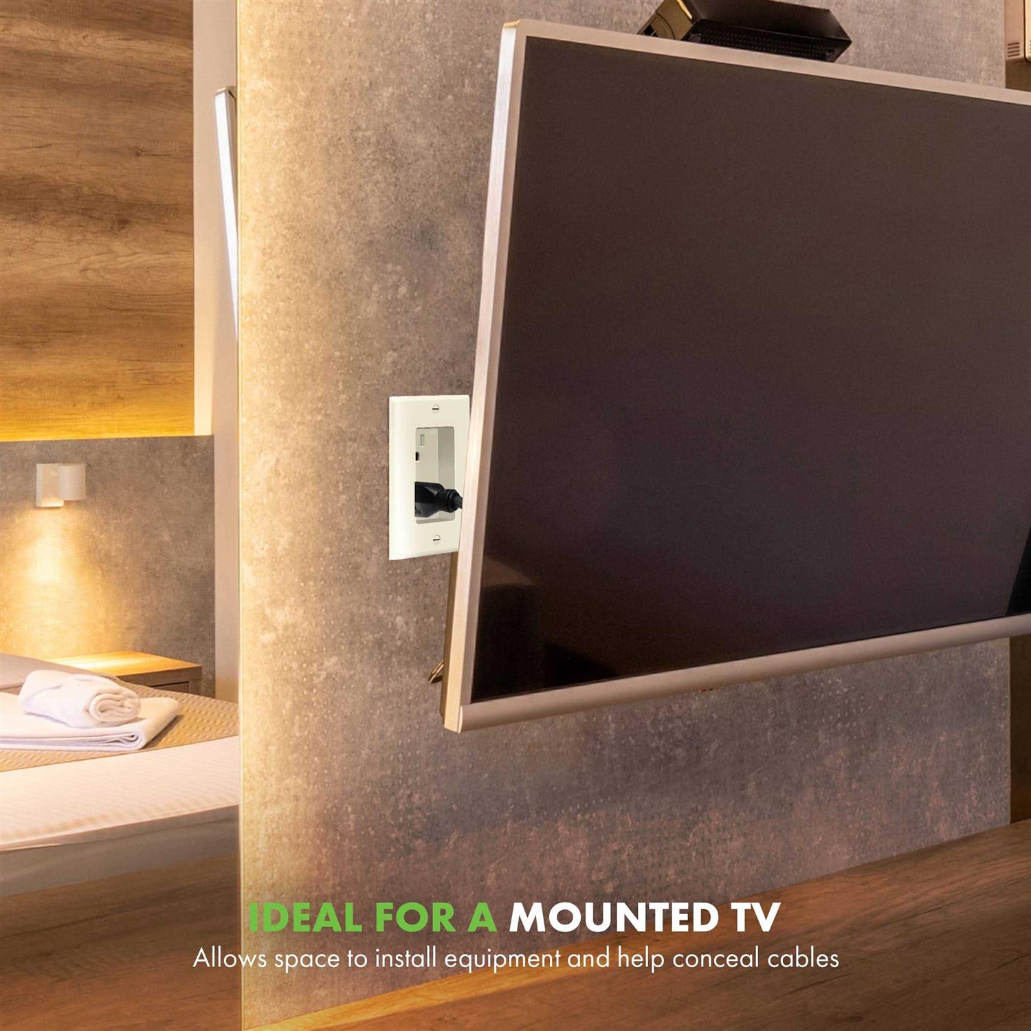 Topgreener Recessed Duplex Receptacle Outlet Flush Mounted Tamper-Resistant - MT - Mrs Treak