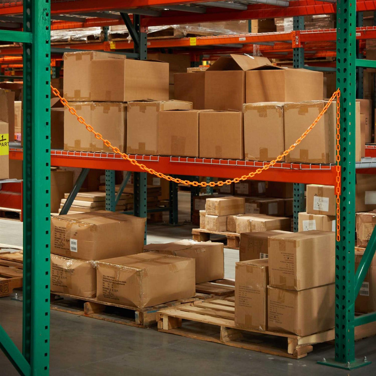 Stockroom Plus 100 Foot Plastic Chain Safety Barrier for Crowd Control - MT - Mrs Treak