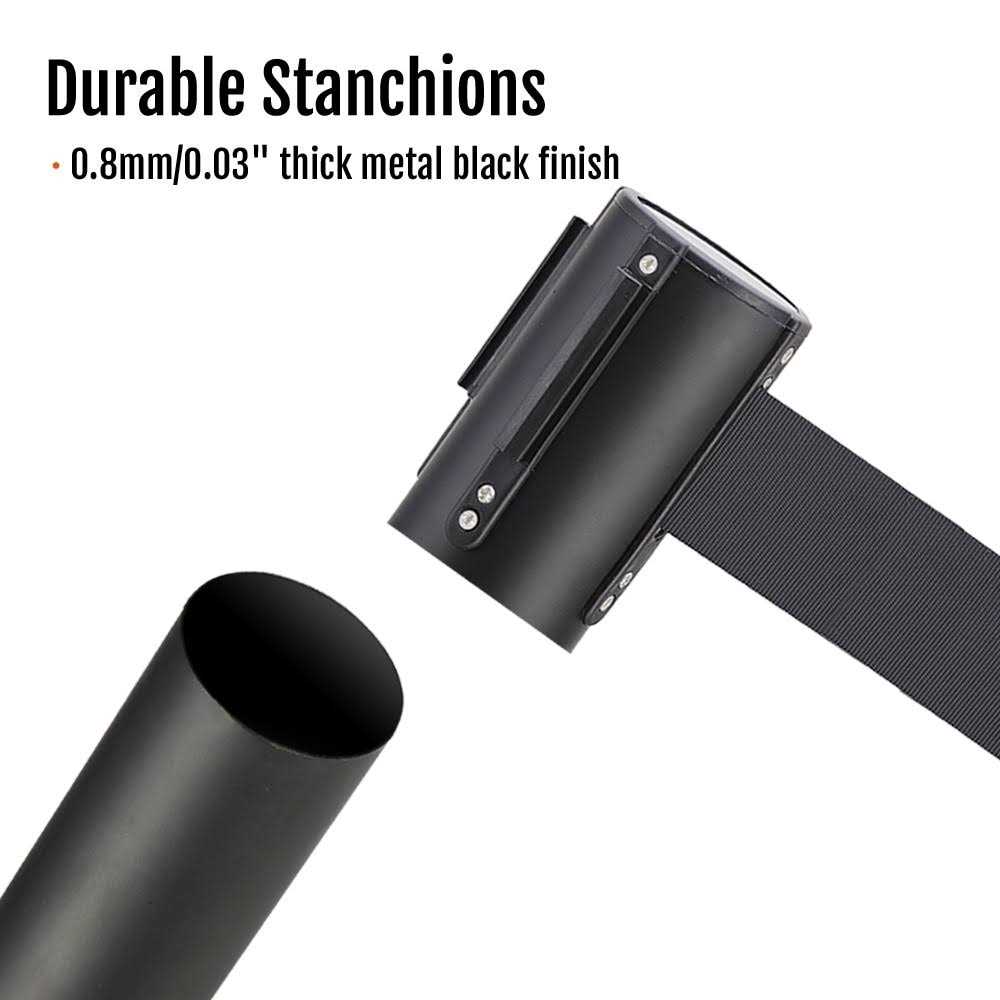Yaheetech Retractable Belt Stanchion Set Crowd Control Stanchion Stanchion - MT - Mrs Treak