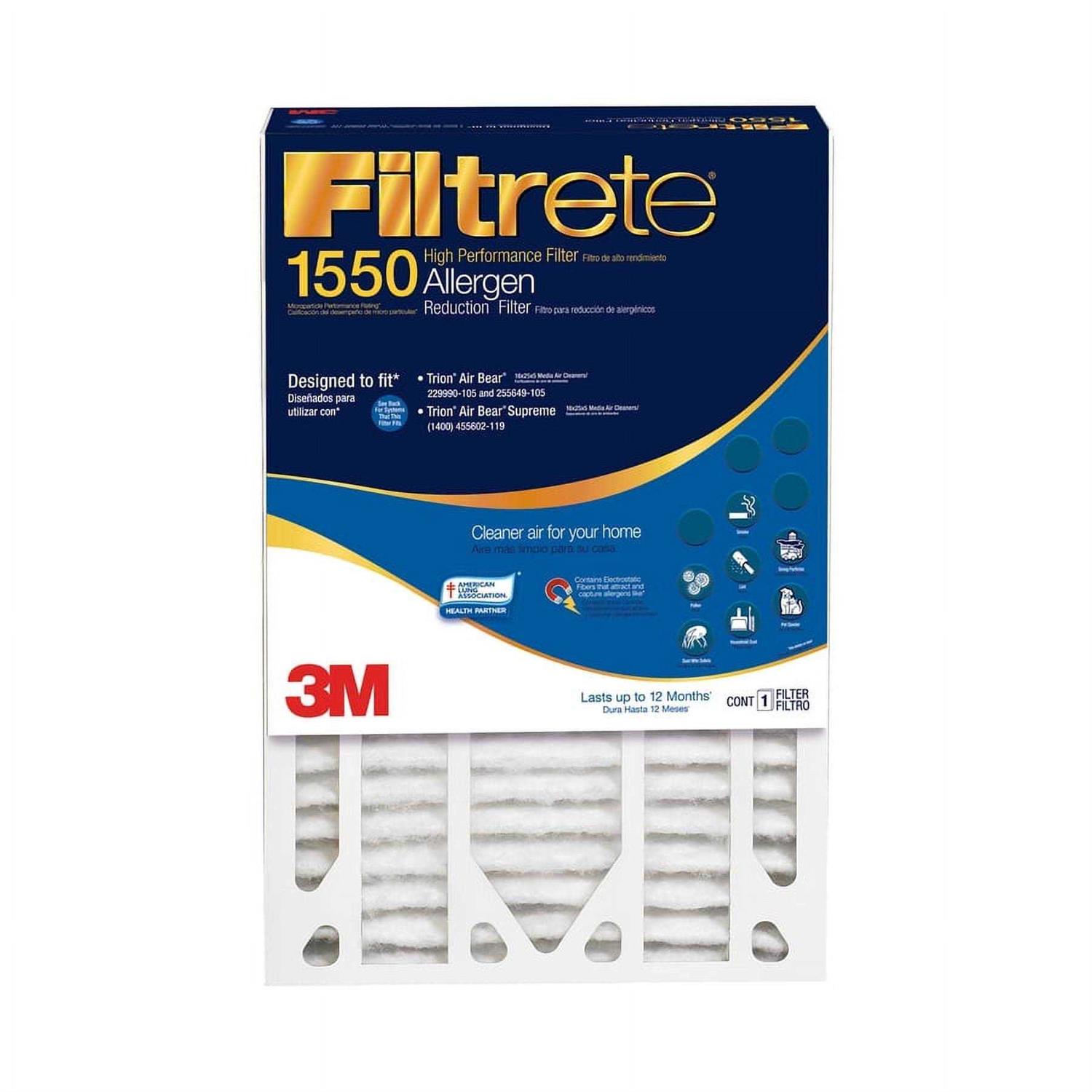 Filtrete 1-in 1085 MPR Allergen Defense Extra 4-Pack Electrostatic Pleated Air Filter - MT - Mrs Treak