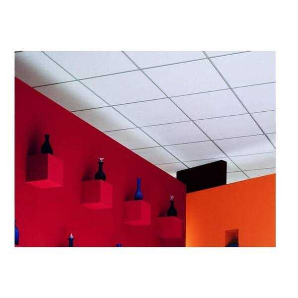 USG Ceilings 2 ft. x 4 ft. Radar High-NRC White Square Edge Lay-In Ceiling Tile - MT - Mrs Treak