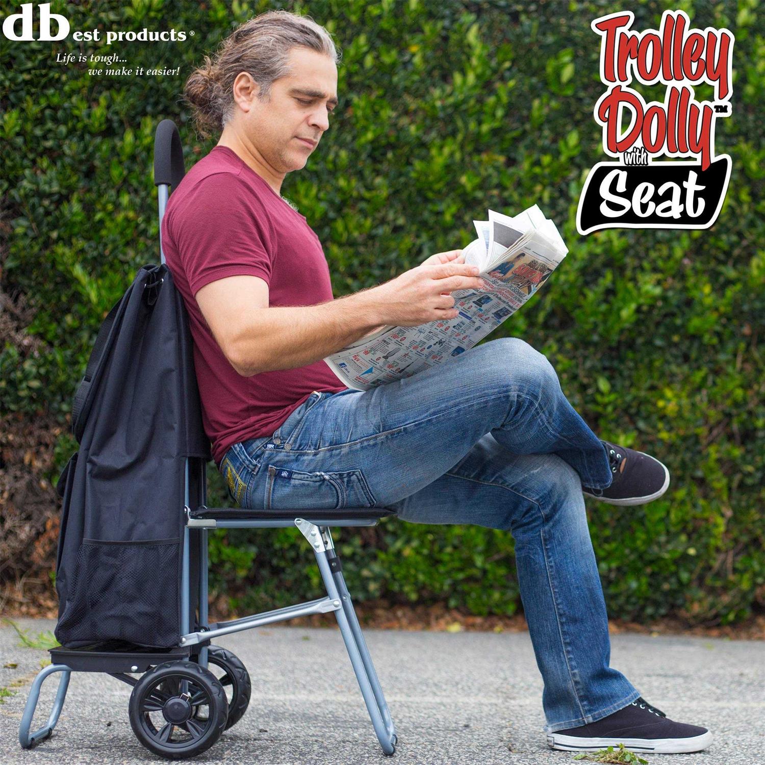 Dbest products Stair Climber Trolley Dolly Laundry Hamper - MT - Mrs Treak