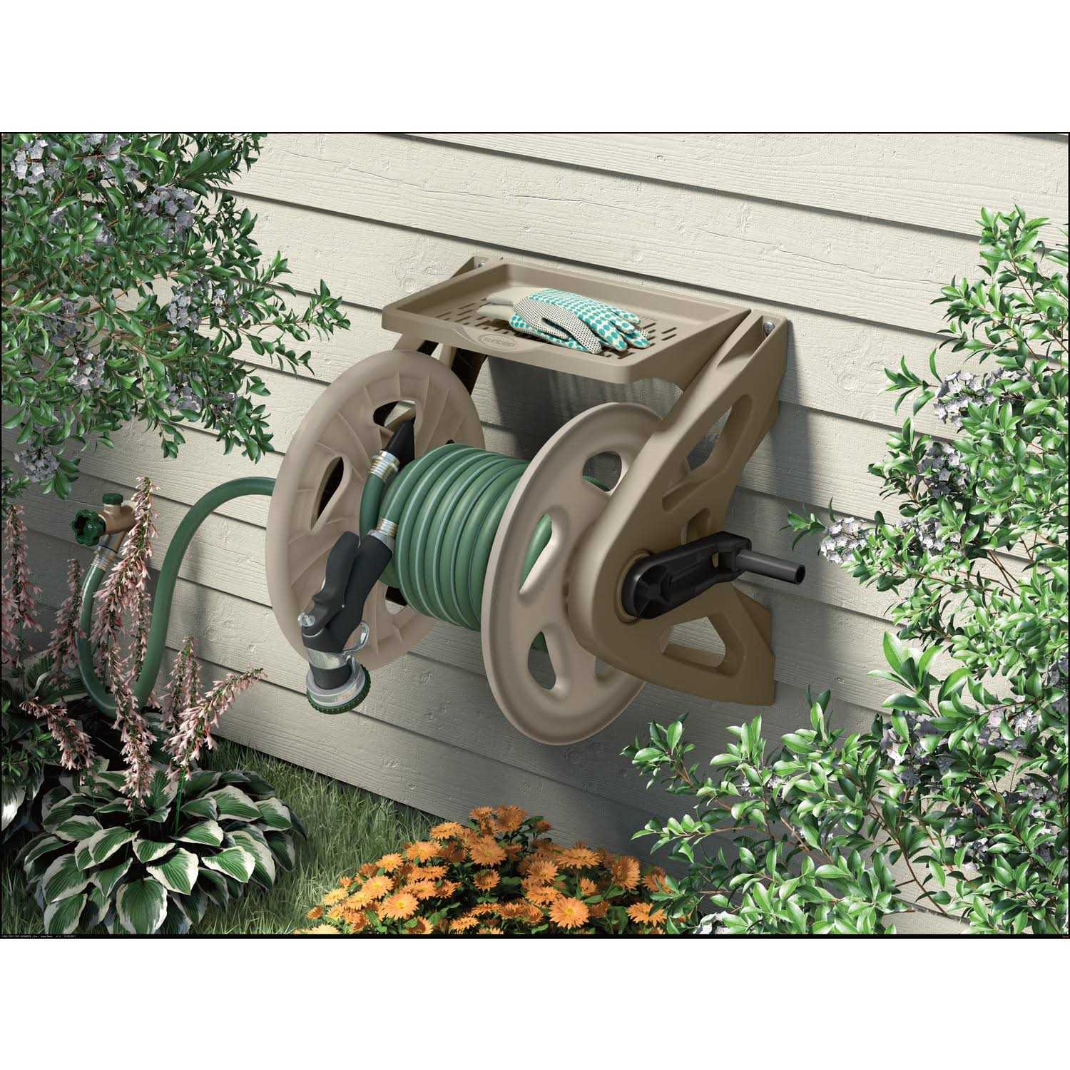 Suncast Hideaway Hose Reel Smart Trak 225 ft. Brown Free Standing - MT - Mrs Treak