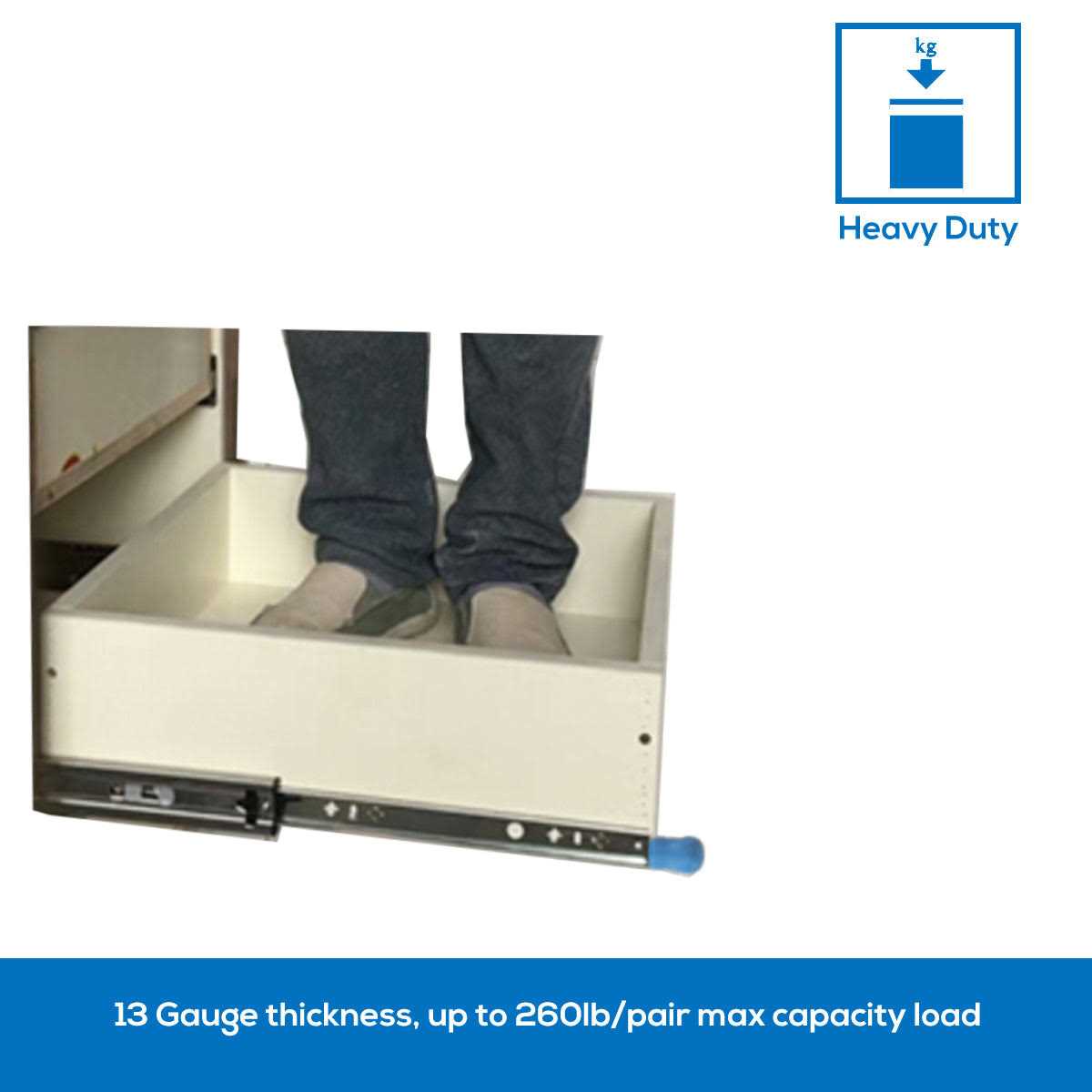 VADANIA Heavy Duty Drawer Slides with Lock - MT - Mrs Treak