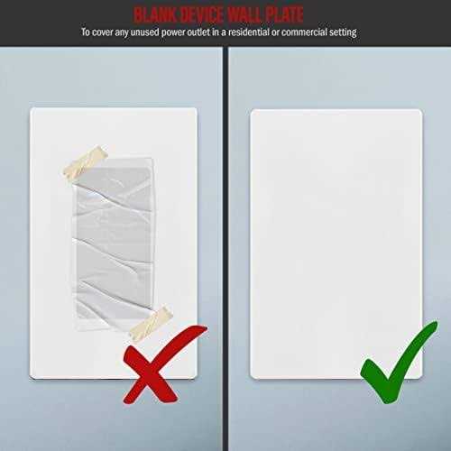 Enerlites Duplex Outlet Receptacle Cover Screwless Wall Plate - MT - Mrs Treak