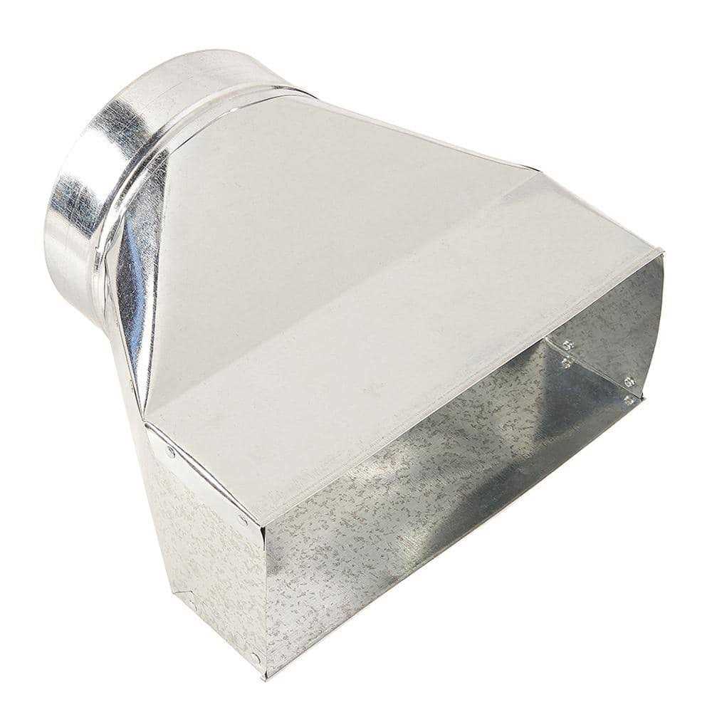 Master Flow 10 in. x 10 in. to 8 in. Ceiling Register Box CRB10X10X8 - MT - Mrs Treak