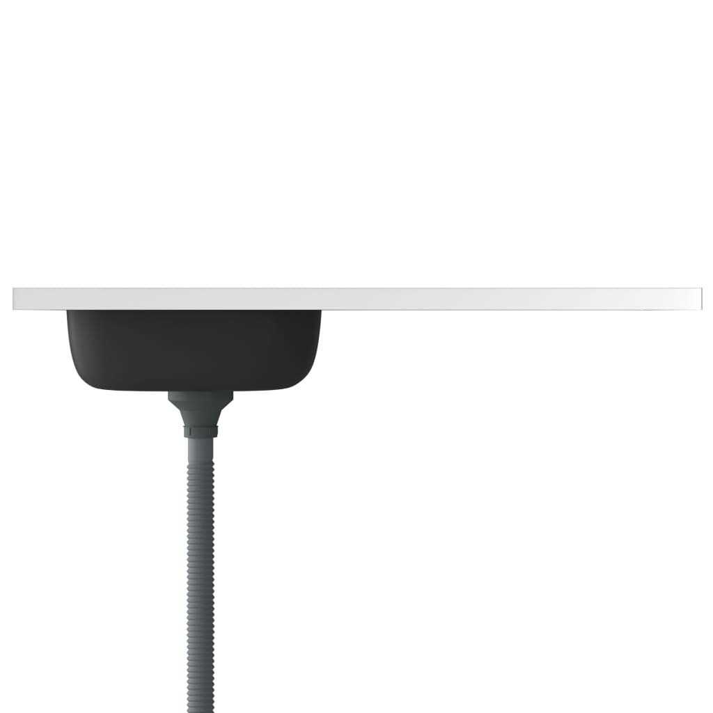 vidaXL Kitchen Sink with Drainer Set Silver 31.5×19.7×6.1 Stainless Steel - MT - Mrs Treak