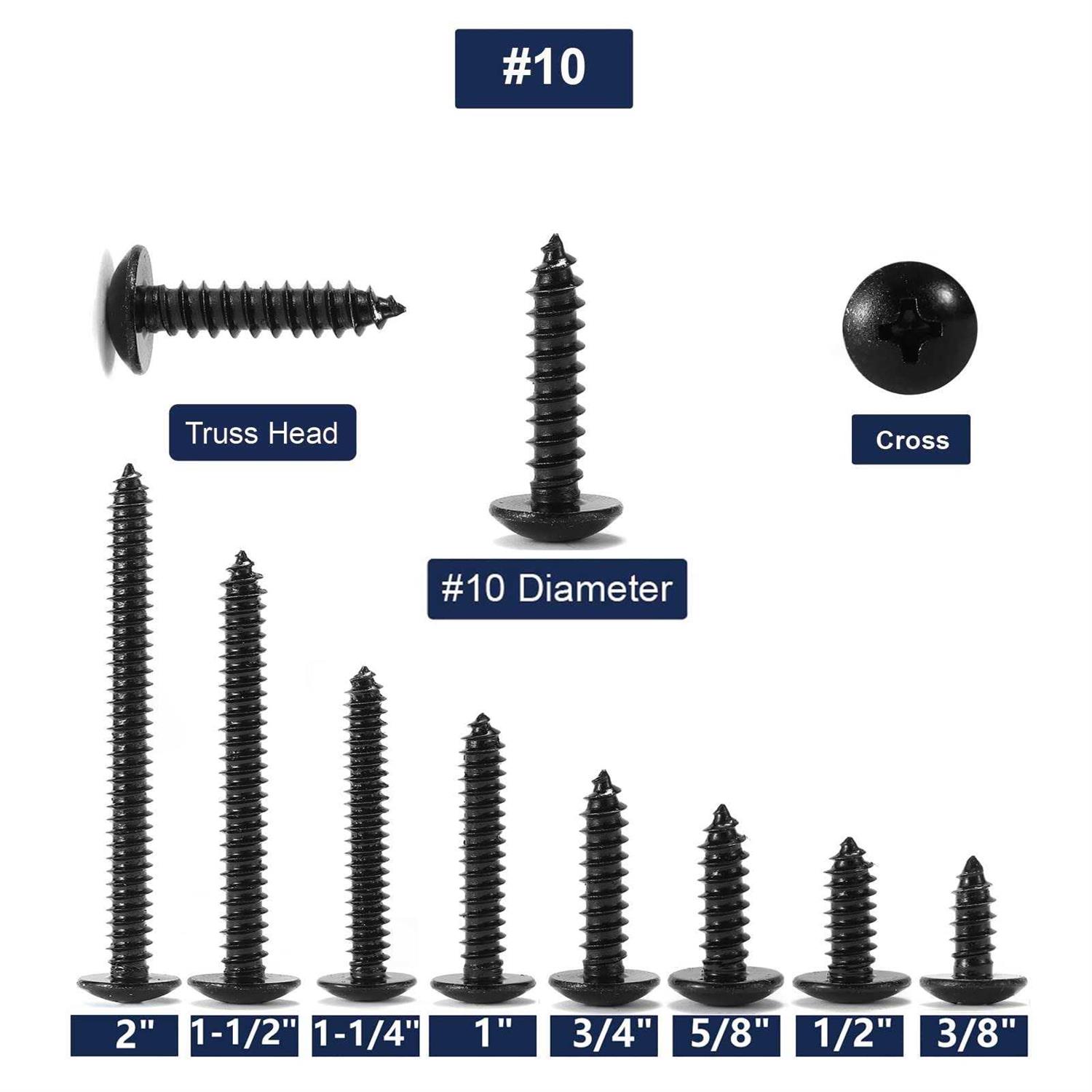 Wood Screw 100Pcs 18-8 304 Stainless Steel Screws Flat Head Phillips Fast Self Tapping Drywall Screws By Sg Tzh - MT - Mrs Treak