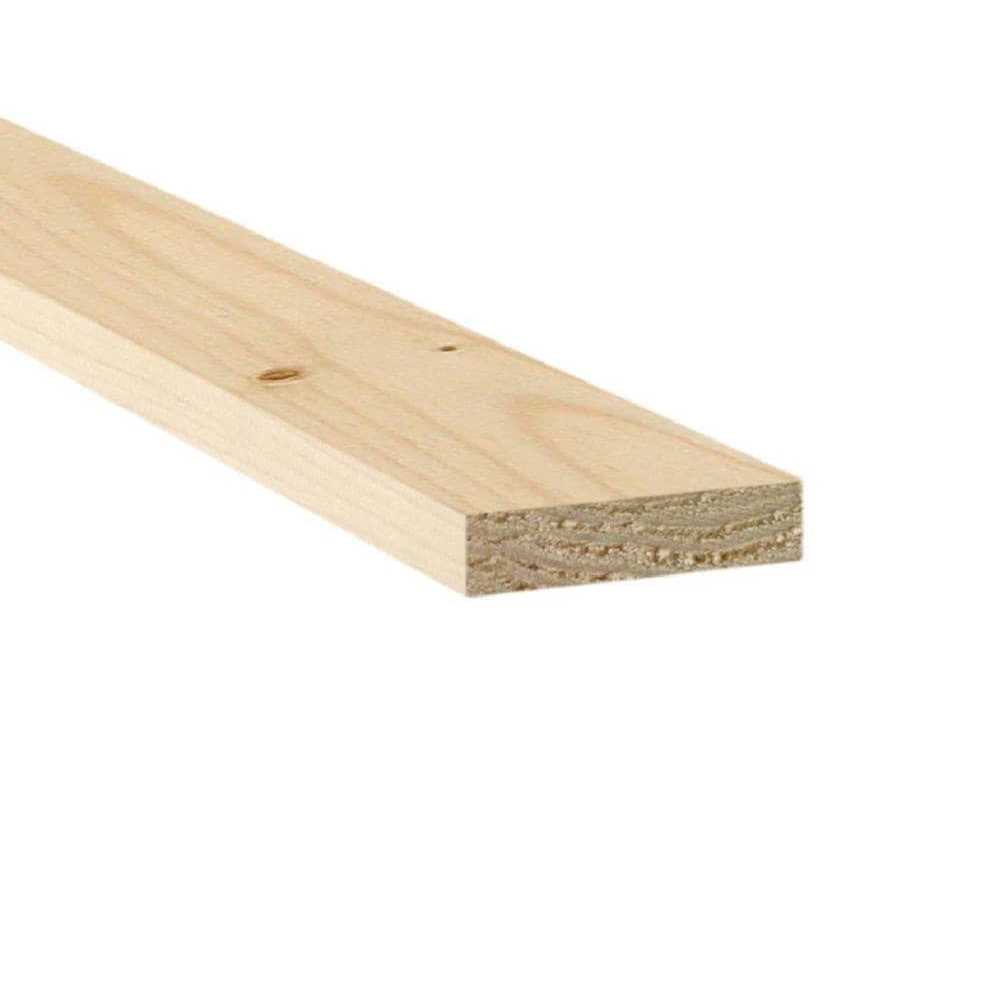 Unbranded 1-in x 4-in x 8-ft Primed Spruce Pine Fir Board L5184448 - MT - Mrs Treak