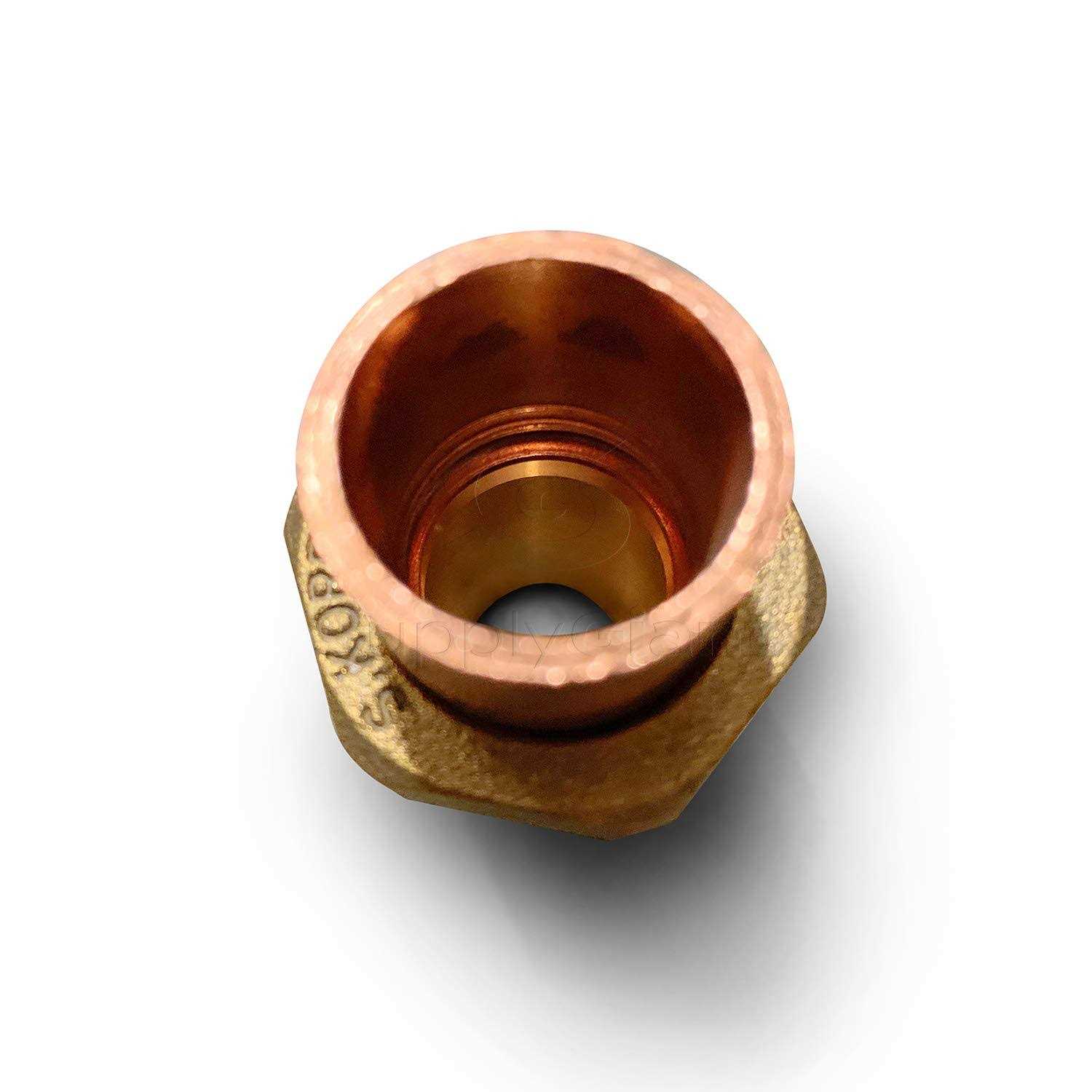 Supply Giant DDNV0012 1/2 Lead-Free Copper Union Fitting with Sweat to Male Threaded Connects - MT - Mrs Treak
