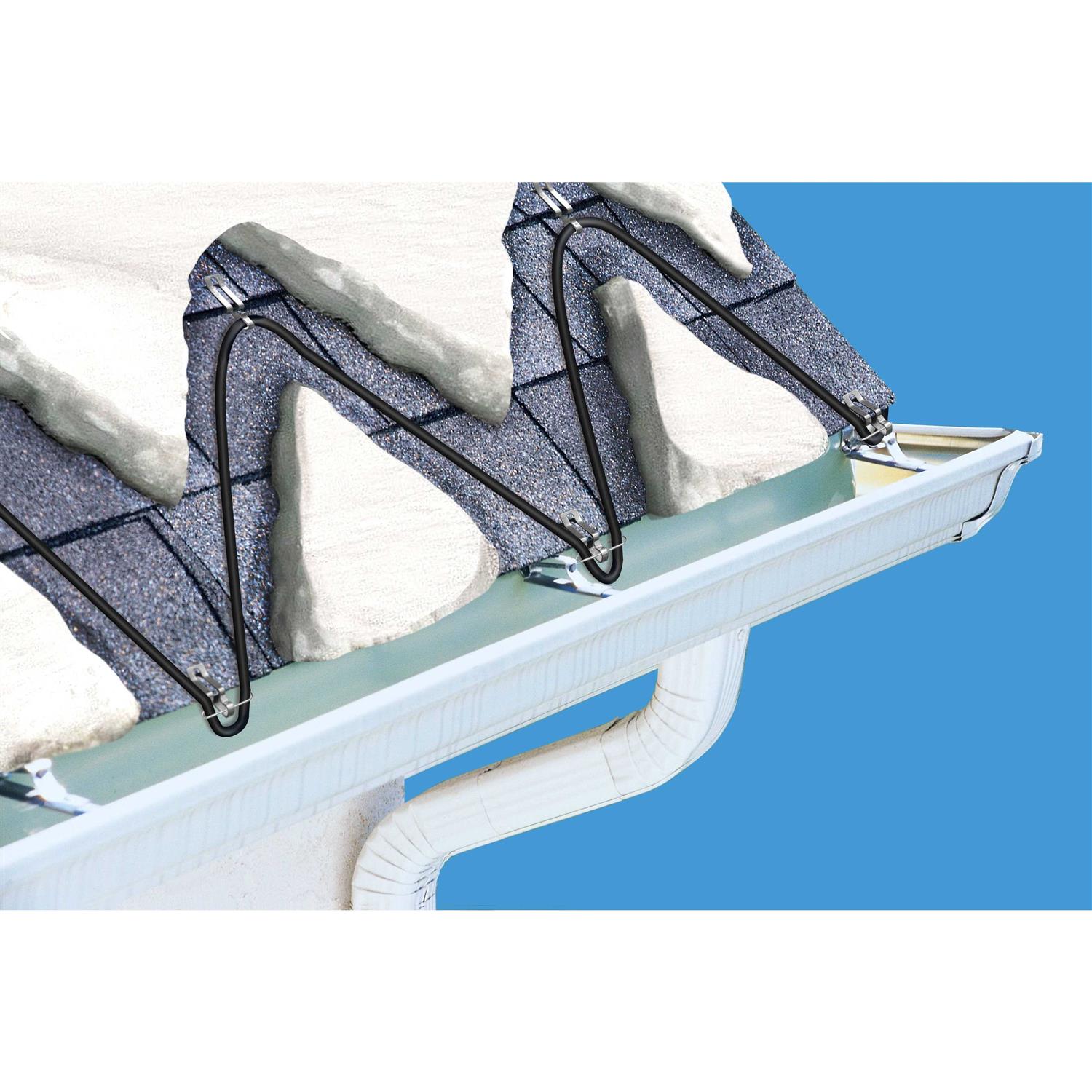 WarmlyYours Ice Shield Roof and Gutter Deicing Cable Kit - MT - Mrs Treak