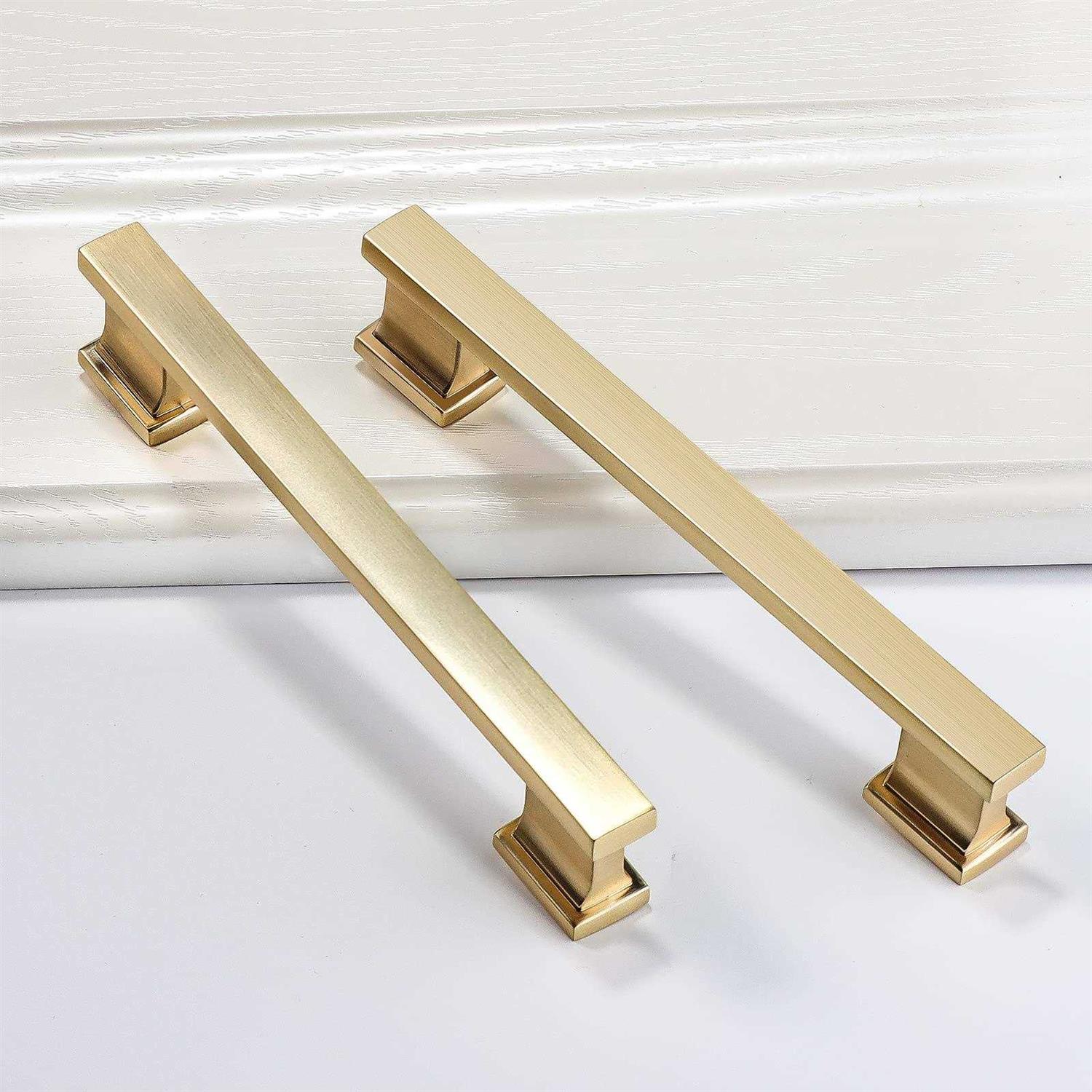 VEHCIL Square Cabinet Knobs Brushed Nickel Single Hole Silver Kitchen Cabinet Knobs Cabinet Handles Hardware for Cupboard Closet Bathroom - MT - Mrs Treak