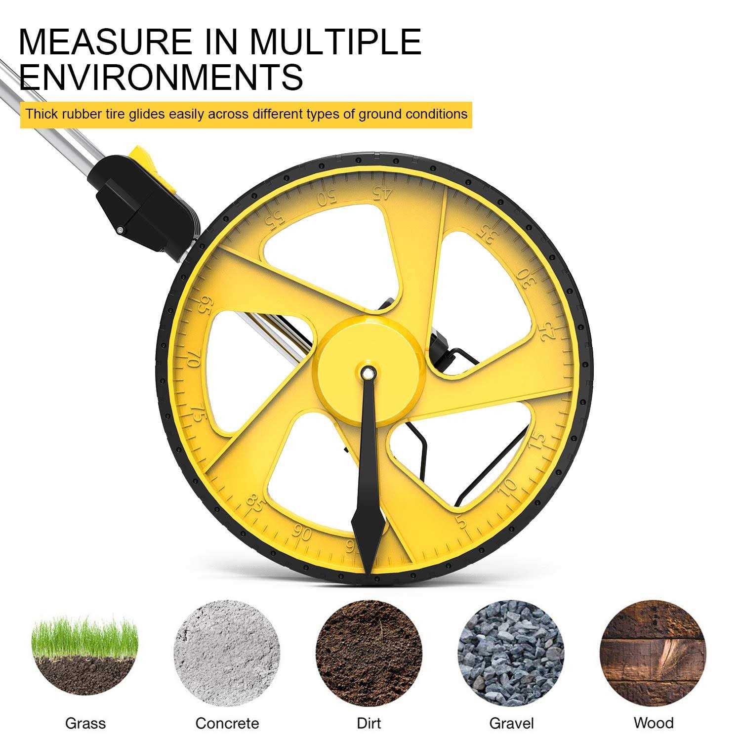 Zozen Measuring Wheel Digital Display 3-sections Foldable 12inch Wheel - MT - Mrs Treak