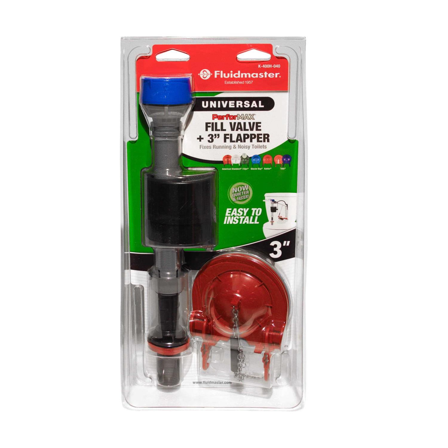 Fluidmaster PerforMAX Fill Valve & 2 In. Flapper Kit - MT - Mrs Treak