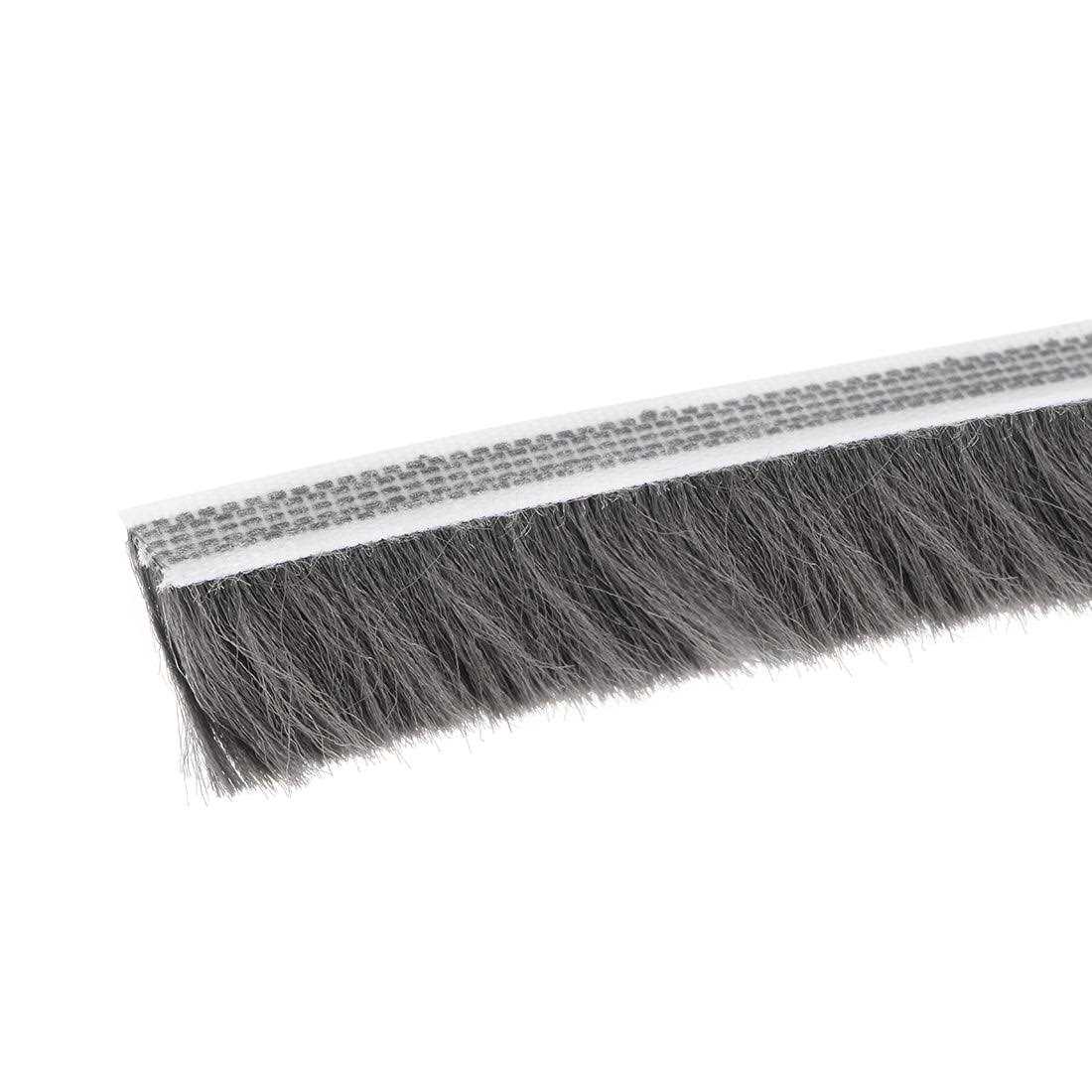 uxcell Brush Weather Stripping,Adhesive Felt Door Seal Strip Pile Weatherstrip Door Sweep - MT - Mrs Treak