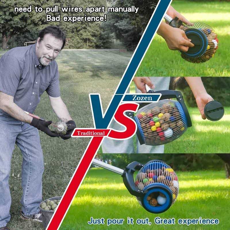 Zozen Nut Gatherer Picker Upper Directly Dump Outlet Medium - MT - Mrs Treak
