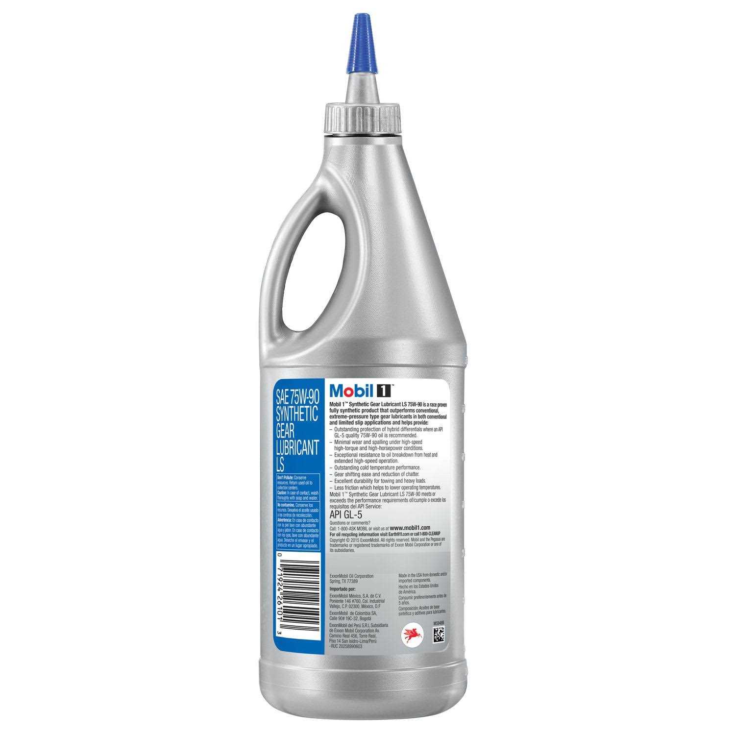 Mobil 1 75w140 Gear Lube 1 Qt MOB102490-1 - MT - Mrs Treak