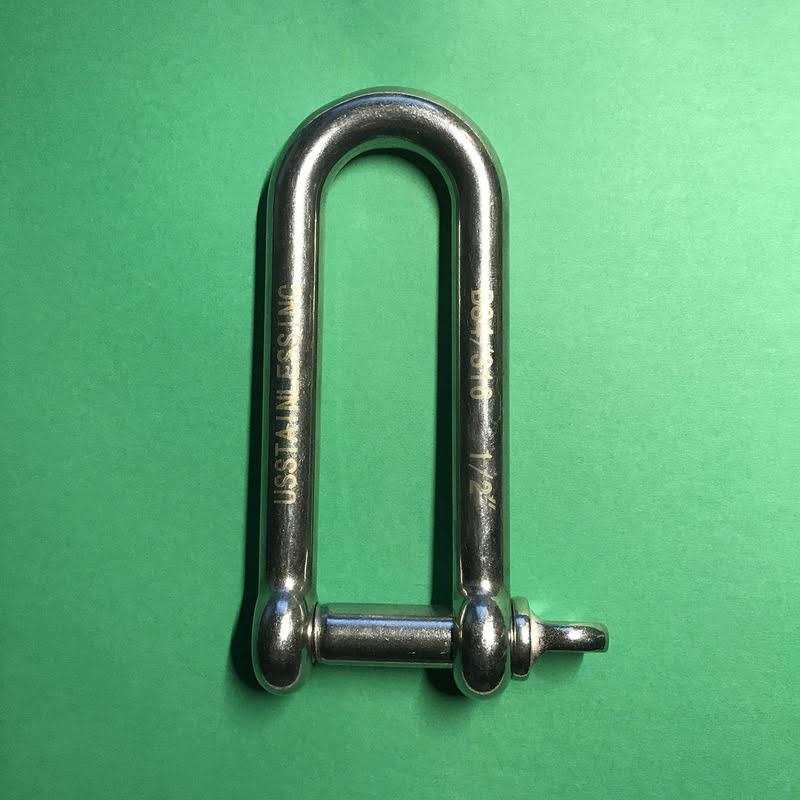 US Stainless Stainless Steel 316 D Shackle Marine Grade - MT - Mrs Treak