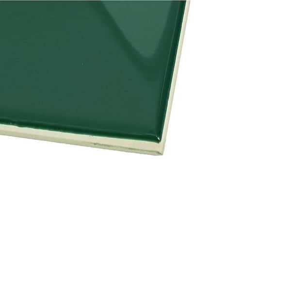 Daltile LuxeCraft Glossy 4-1/4 in. x 12-7/8 in. Glazed Ceramic Wave Crest Wall Tile - MT - Mrs Treak