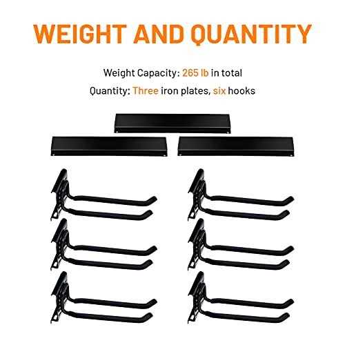 Wallmaster 24inch Folding Shelf Brackets Garage Heavy Duty Steel Max Load 500lb Floating Wall Mounted Collapsible Shelf Bracket Space Saving - MT - Mrs Treak