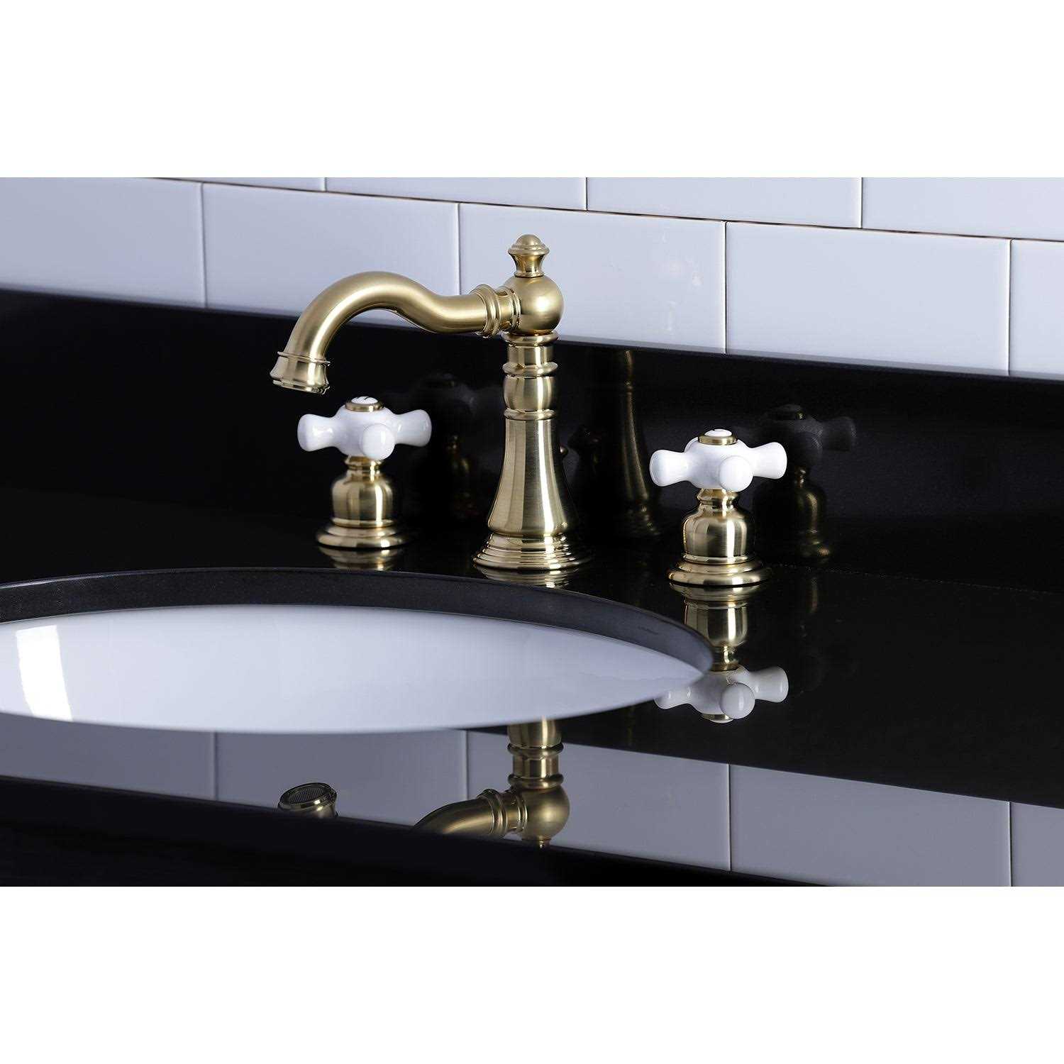 Fauceture American Classic Widespread Bathroom Faucet Brass FSC197 - MT - Mrs Treak