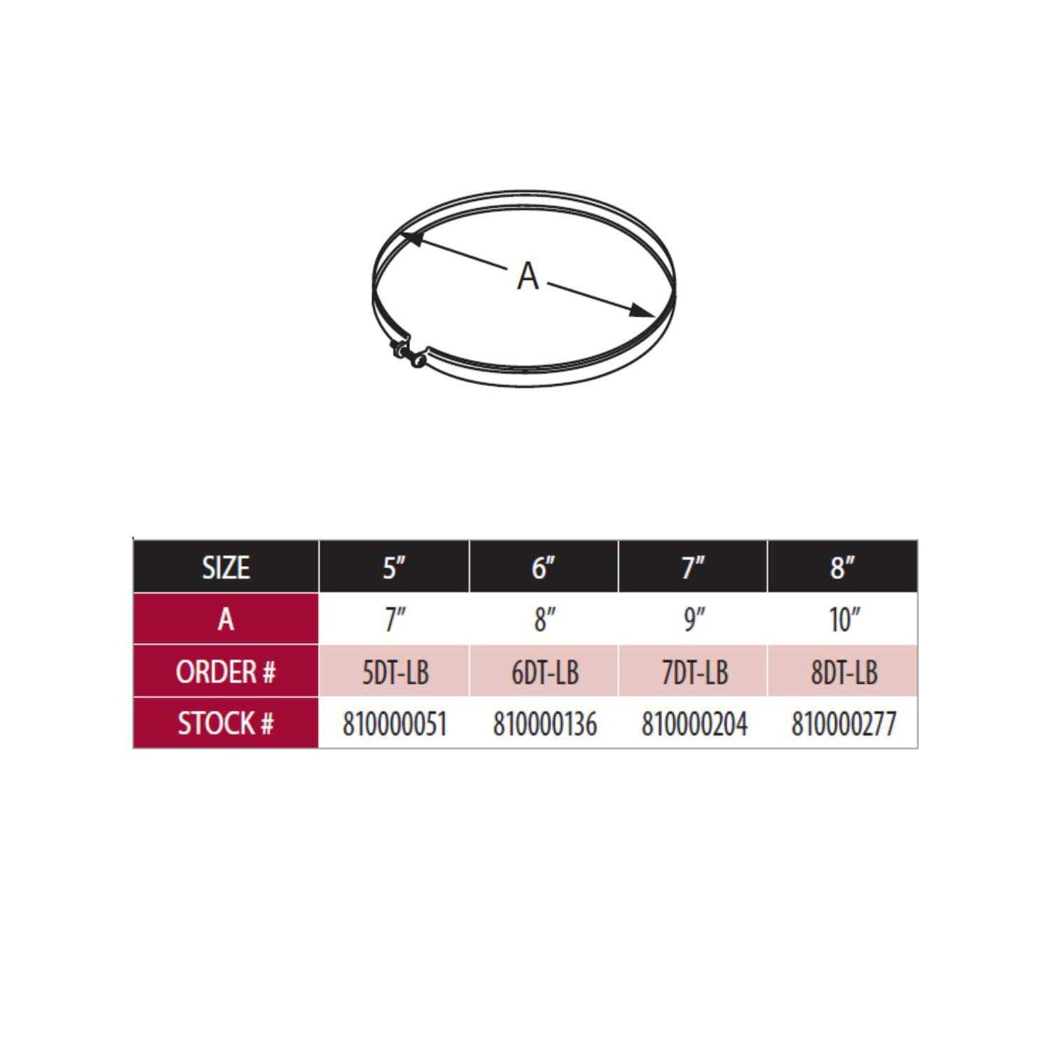 DuraVent 6DT-FC 6 Finishing Collar DuraTech - MT - Mrs Treak