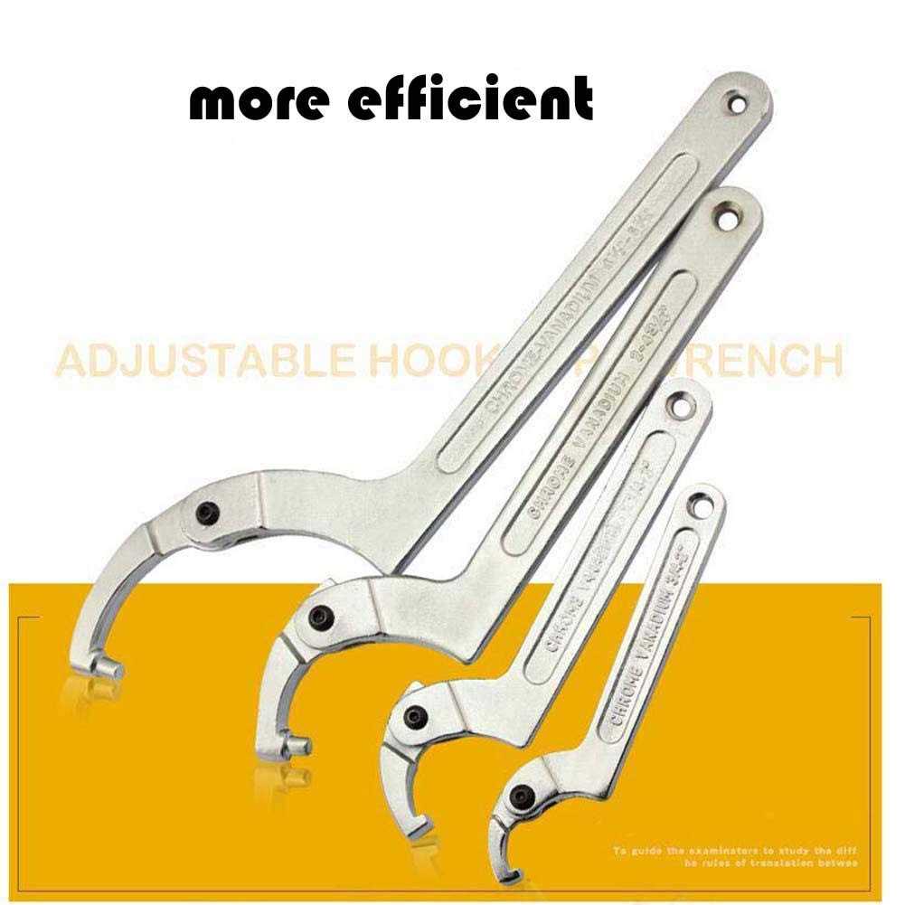 Vmotor Chrome Vanadium Adjustable C Spanner Hook Wrench Tool - MT - Mrs Treak