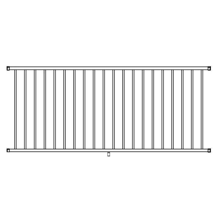 Westbury C10 Tuscany 36 in. Aluminum Rail Kit Level - MT - Mrs Treak