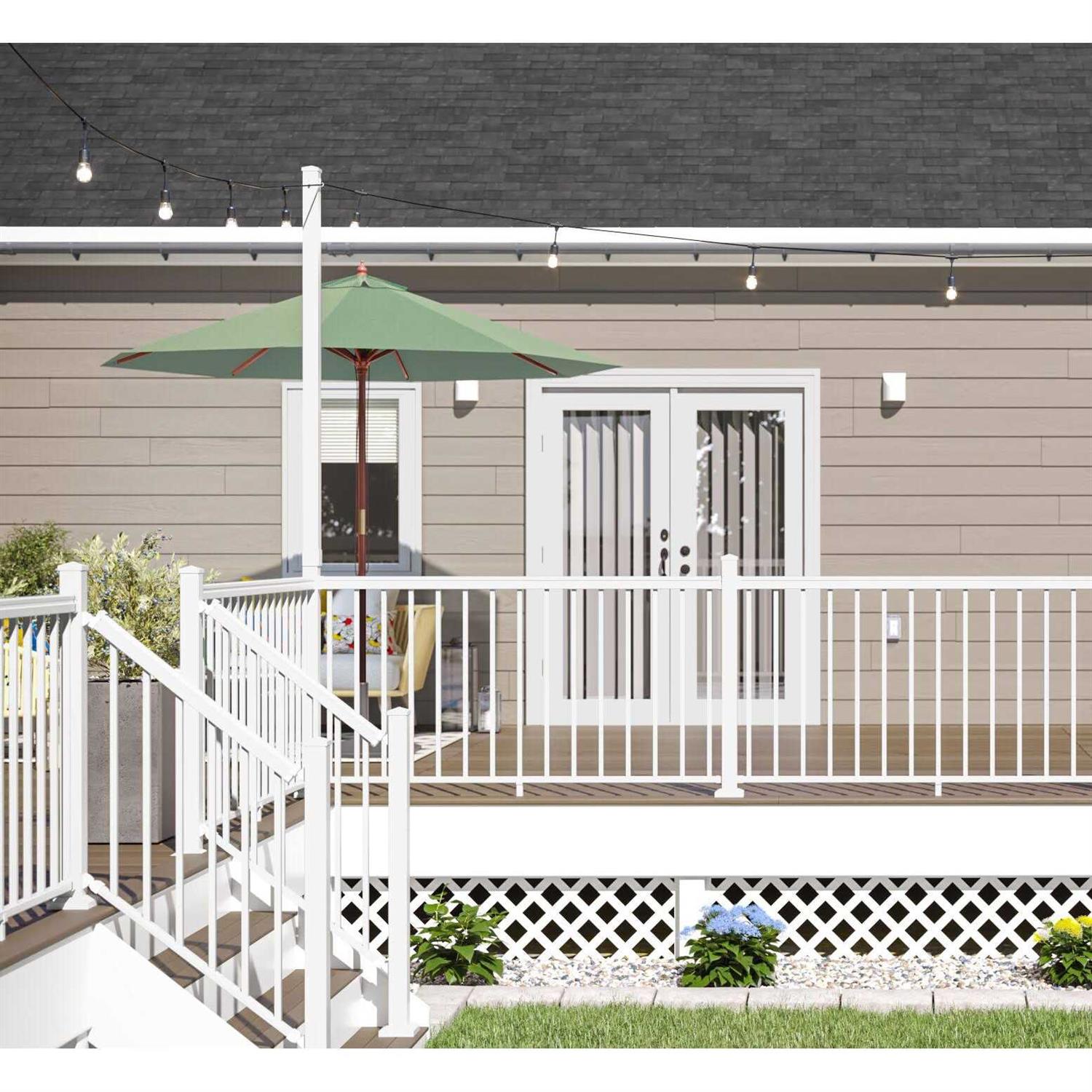 Freedom 1/4-in x 48-in x 8-ft Black Vinyl Privacy Lattice - MT - Mrs Treak