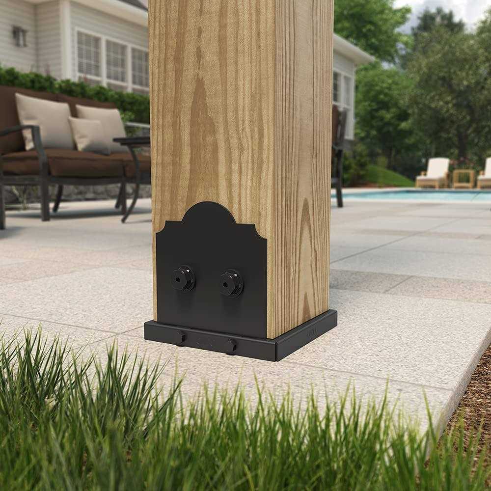 OZCO 54207 Laredo Sunset Lite 4×4 Post Base - MT - Mrs Treak