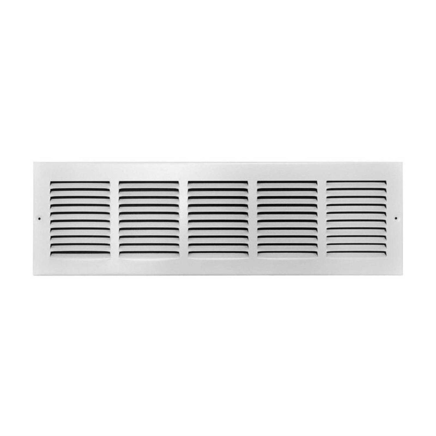 Tru Aire 12 in. W x 6 in. H Steel Return Air Grille White C170 12X06 - MT - Mrs Treak