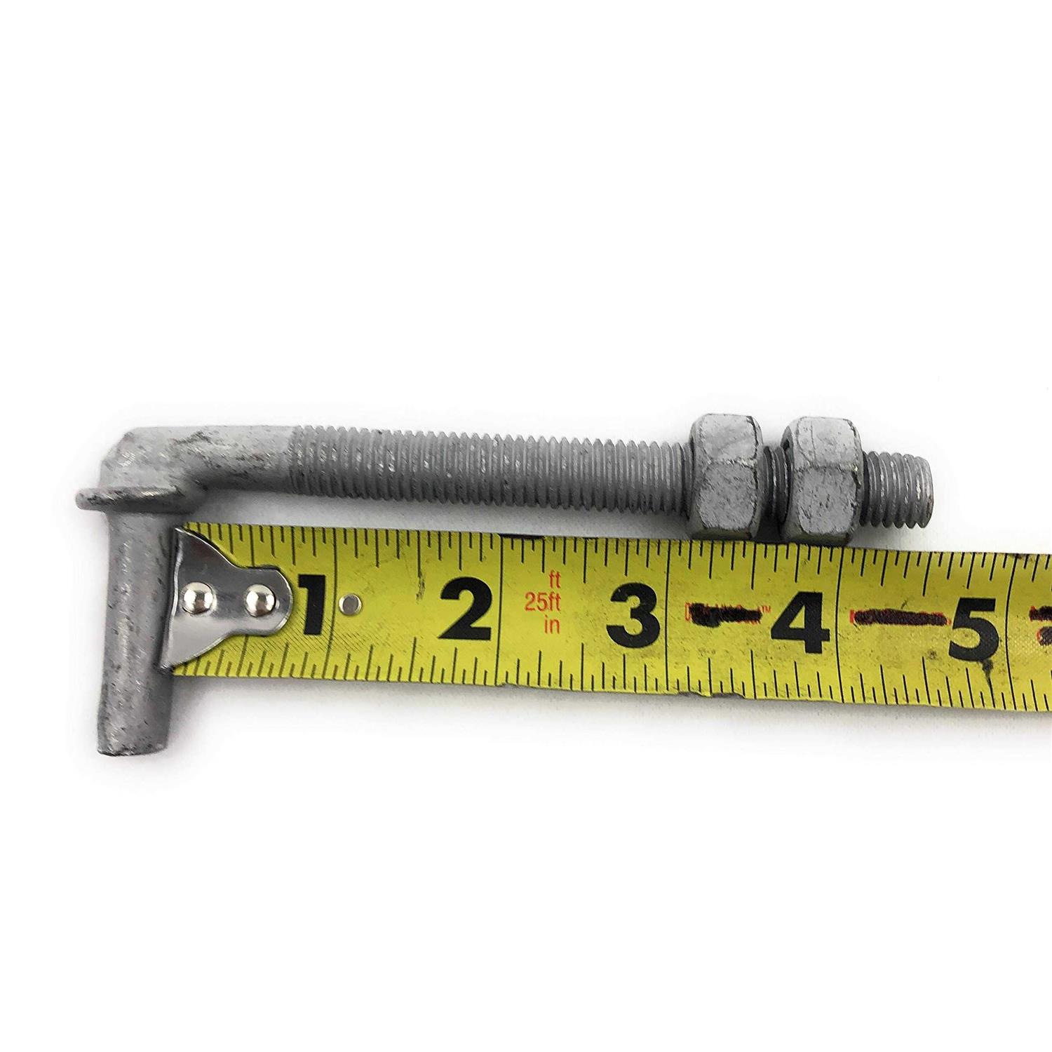 FenceSmart4U chain link fence end rail clamps with bolts & nuts 1-7/8 x 1-3/8 - MT - Mrs Treak